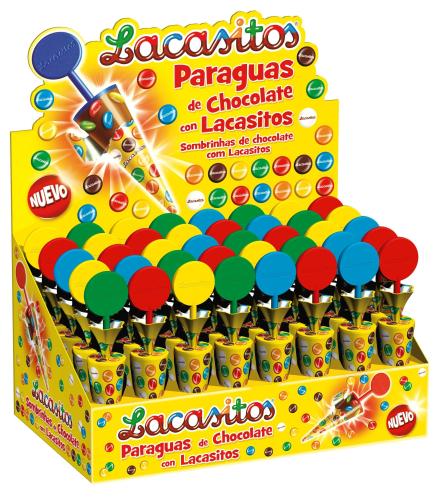 لاكاسا لاكاسيتوس حلوى شوكولاتة الحليب مظلات 40*11ج...