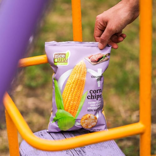 رايس أب رقائق الذرة بنكهة الشواء الريفية 60 جرام