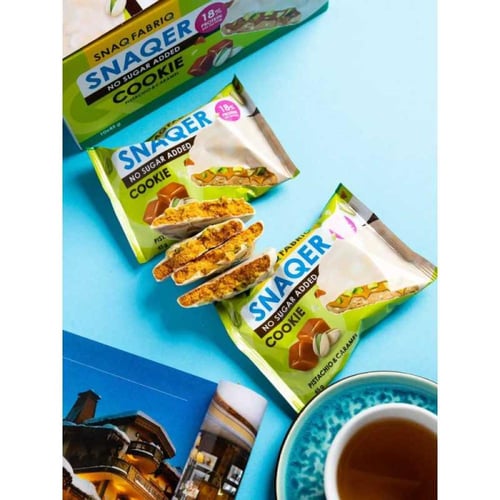 سناك فابريك سناكر كوكيز البروتين بالفستق والكراميل...
