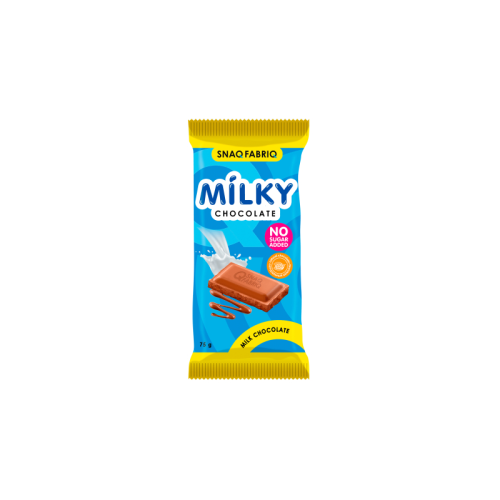 سناك فابريك ميلكي شوكولاتة الحليب بدون سكر مضاف 75...