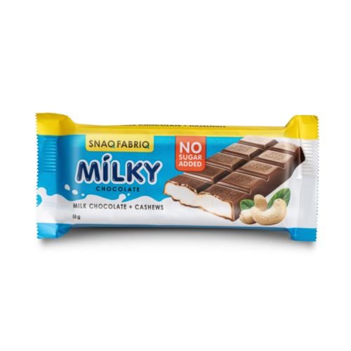 سناك فابريك شوكلاتة الحليب بزبدة الحليب والكاجو بد...