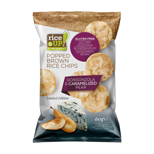 رايس أب بطاطس دايت شيبس مع حبوب الأرز الكاملة مع ج...