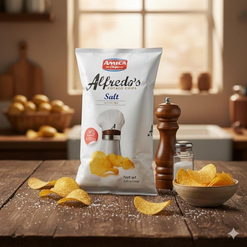 أميكا ألفريدو رقائق البطاطس المملحة 130 جرام