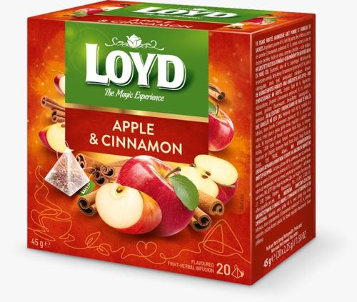 لويد شاي أعشاب التفاح مع القرفة عبوة هرمية 20*2.25...