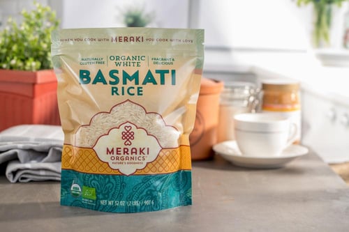 ميراكي ارز عضوي بسمتي ابيض 907 جرام