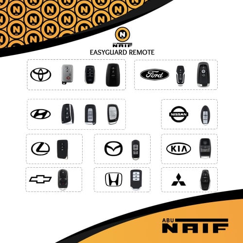 أشكال ريموتات قابلة للبرمجةعلى أجهزة EASYGUARD
