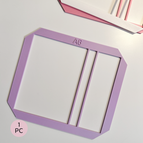 قالب A6 بغطاء مستطيل