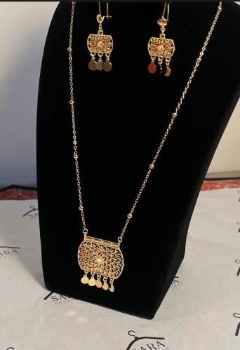 نص طقم نسائي مطلي 4