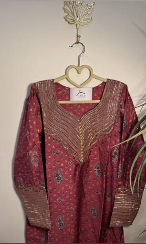 جلابيه تلَي مع فصمه نسائي 2 (XL-XXL)