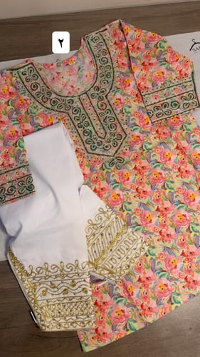 طقم مخور+ سروال ( ٦ شهور)