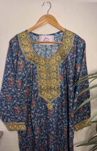 مخور نسائي جاهز ازرق ( سمول - اكس لارج- دبل اكس لا...