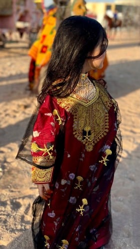 (ثوب نشل أطفال مطرز ️)