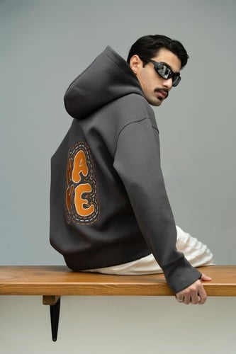 بلوفر ويف رمادي - Grey Wave Hoodie