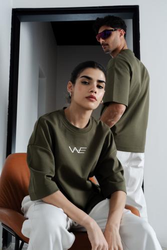 تيشيرت كلاسيك زيتي - Green Classic T-Shirt