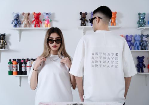 تيشيرت آرت ويف أبيض - White ARTWAVE T-Shirt