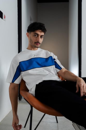 تيشيرت أبيض - White Divide T-Shirt