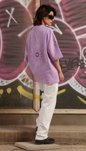 طقم بنفسجي مع بنطلون - Purple Pants Set