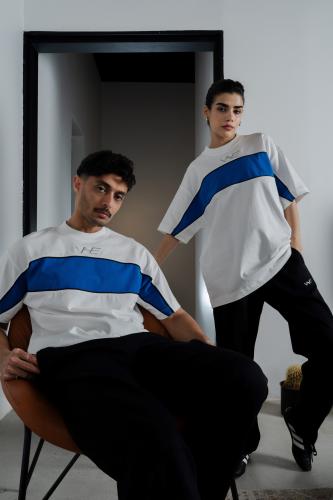 تيشيرت أبيض - White Divide T-Shirt