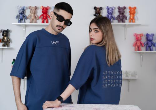 تيشيرت آرت ويف كحلي - Navy-blue ARTWAVE T-Shirt