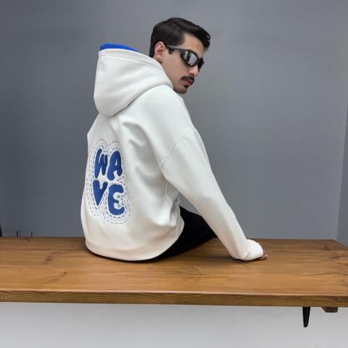 بلوفر دبل كاب أبيض -White Double Cap