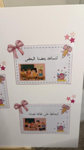 لوحة القوانين الصفية