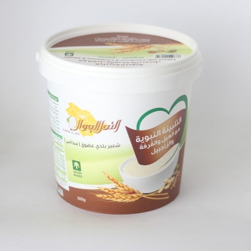 تلبينة مع اضافات