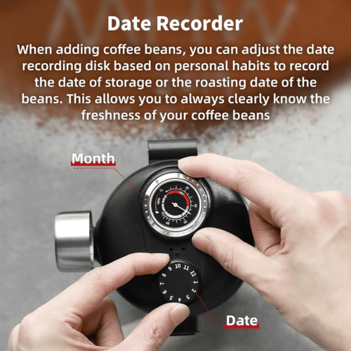 حافظة قهوة MHW-3BOMBER مع مراقب رطوبة - أسود 250 ج...