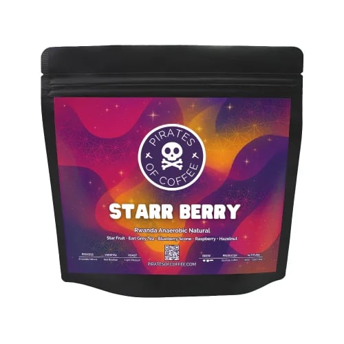 قهوة القراصنة STARR BERRY رواندا لاهوائية مجففة 25...