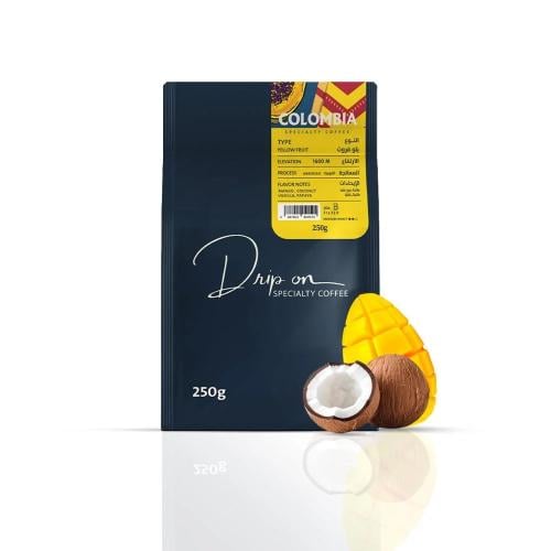 قهوة دريب اون يلوفروت كولومبيا مجففة لاهوائي 250 ج...