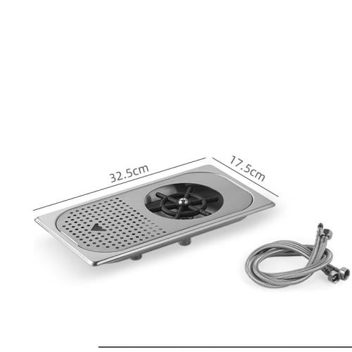 رينزر غسيل اكواب من MHW-3BOMBER لون فضي مقاس صغير