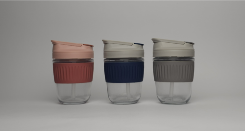 كوب قهوة صديق للبيئة 350 مل بغطاء مانع للتسرب | Ec...