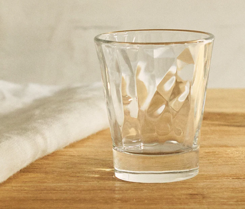 كوب زجاجي سعة 100 مل بتصميم مميز | صناعة إيطالية