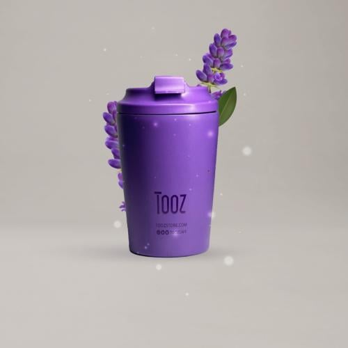 كوب تووز الخزامى حافظ للحرارة والبرودة سراميك من ا...