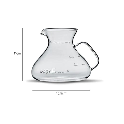 سيرفر قهوة زجاجي من MUVNA - سعة 450 مل