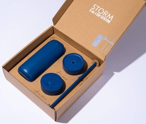 اكواب حافظه حرارة مق ستورم كارتر 16 اونص ازرق STON...