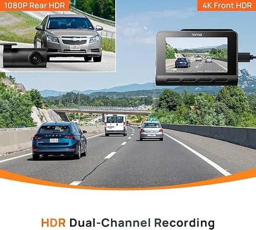 كاميرا سيارة داش كام امامية وخلفية A810 بدقة 4K من...