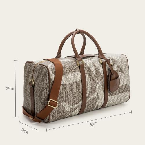 A spacious bag suitable for your trips in beige color