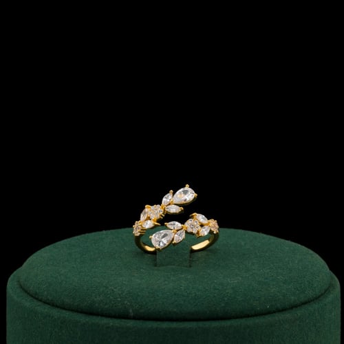 طقم زركون ذهبي