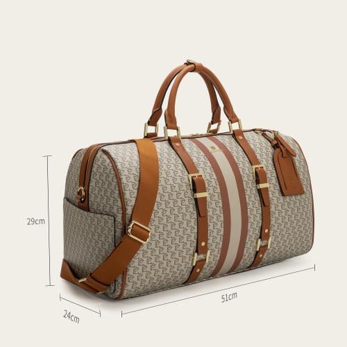 A spacious bag suitable for your trips in light brown color