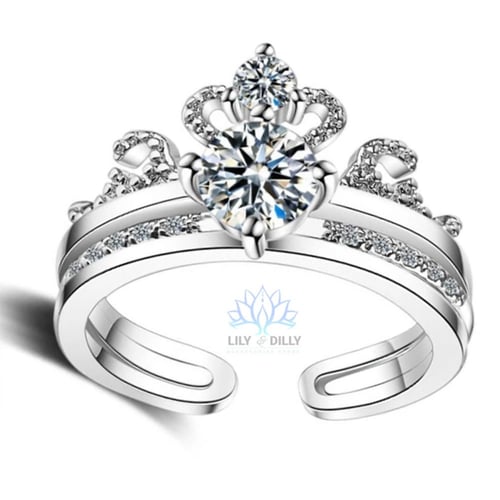 خاتم لارين - فضة ثلاث طبقات