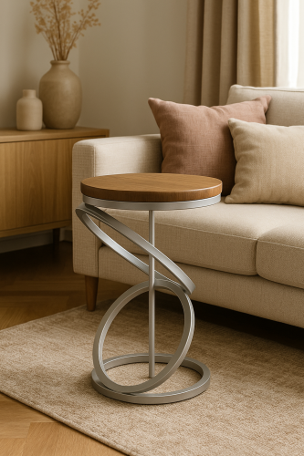 طاولة خدمة حلقتين