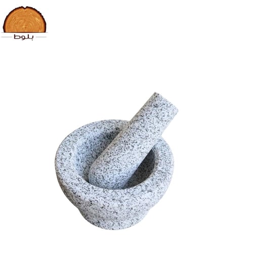 هاون ومدقة حجر لطحن البهارات والثوم