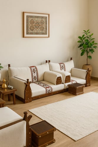 تفصيل جلسة كراسي خشب