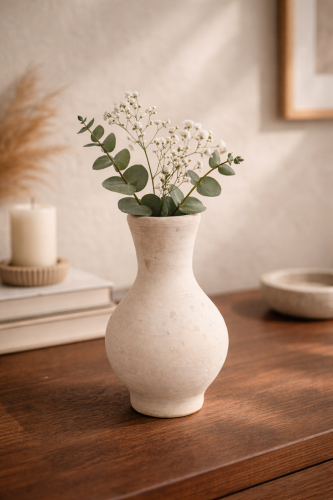 فازة فخار تراثية صغيرة للديكور اليدوي