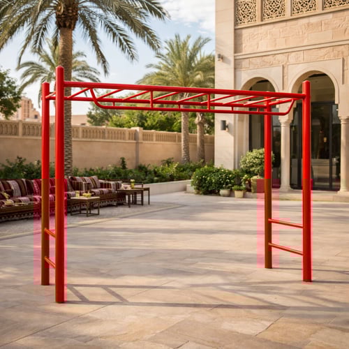 لعبة تسلق أطفال قضبان حديد (مونكي بار)