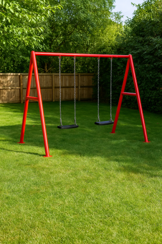 مرجيحة ثنائية للأطفال مقعدين خارجية