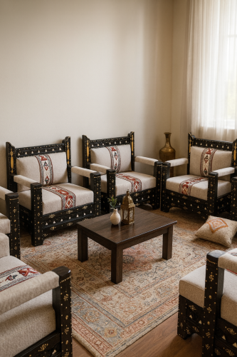 تفصيل كنب وجلسات حسب الطلب بالمتر