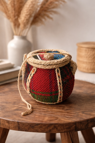 مطبقيه فخار مغطى بقماش