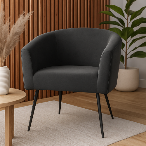 كرسي جلوس عصري أنيق باللون الأسود