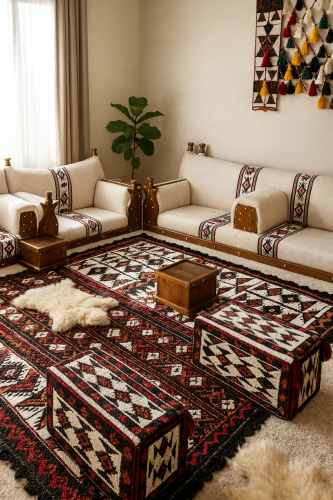 تفصيل جلسة كراسي خشب